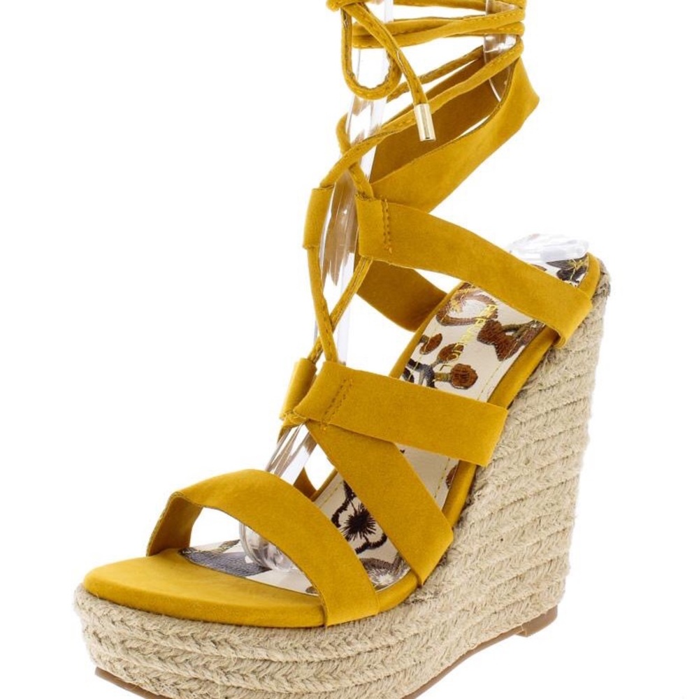 Yellow Wrap Around Wedges